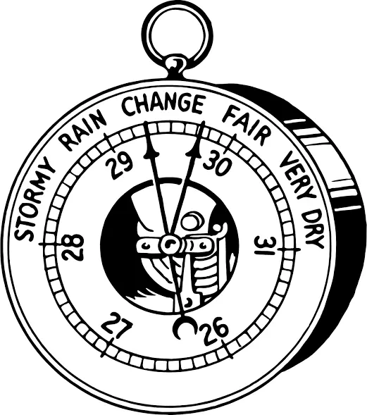 वायुदाबमापी barometer diagram